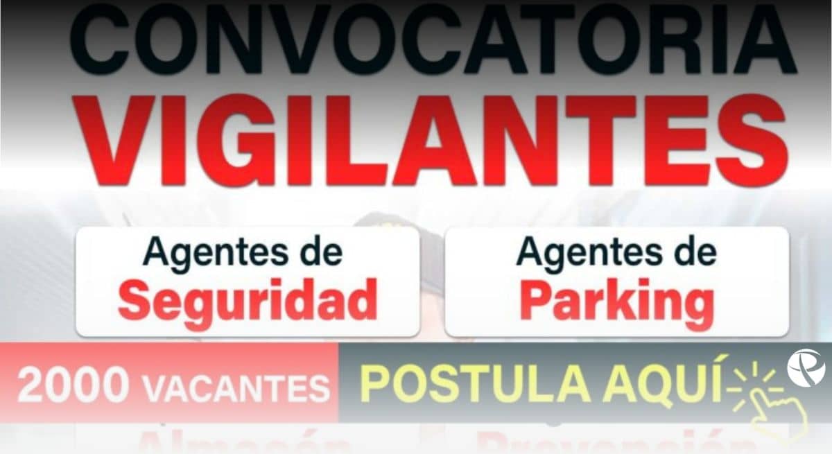 Oportunidad de Empleo Se buscan Vigilantes de Seguridad, pago diario